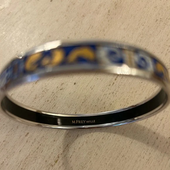 Stylish Blue and Gold Bracelet
